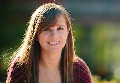 Smiling female student